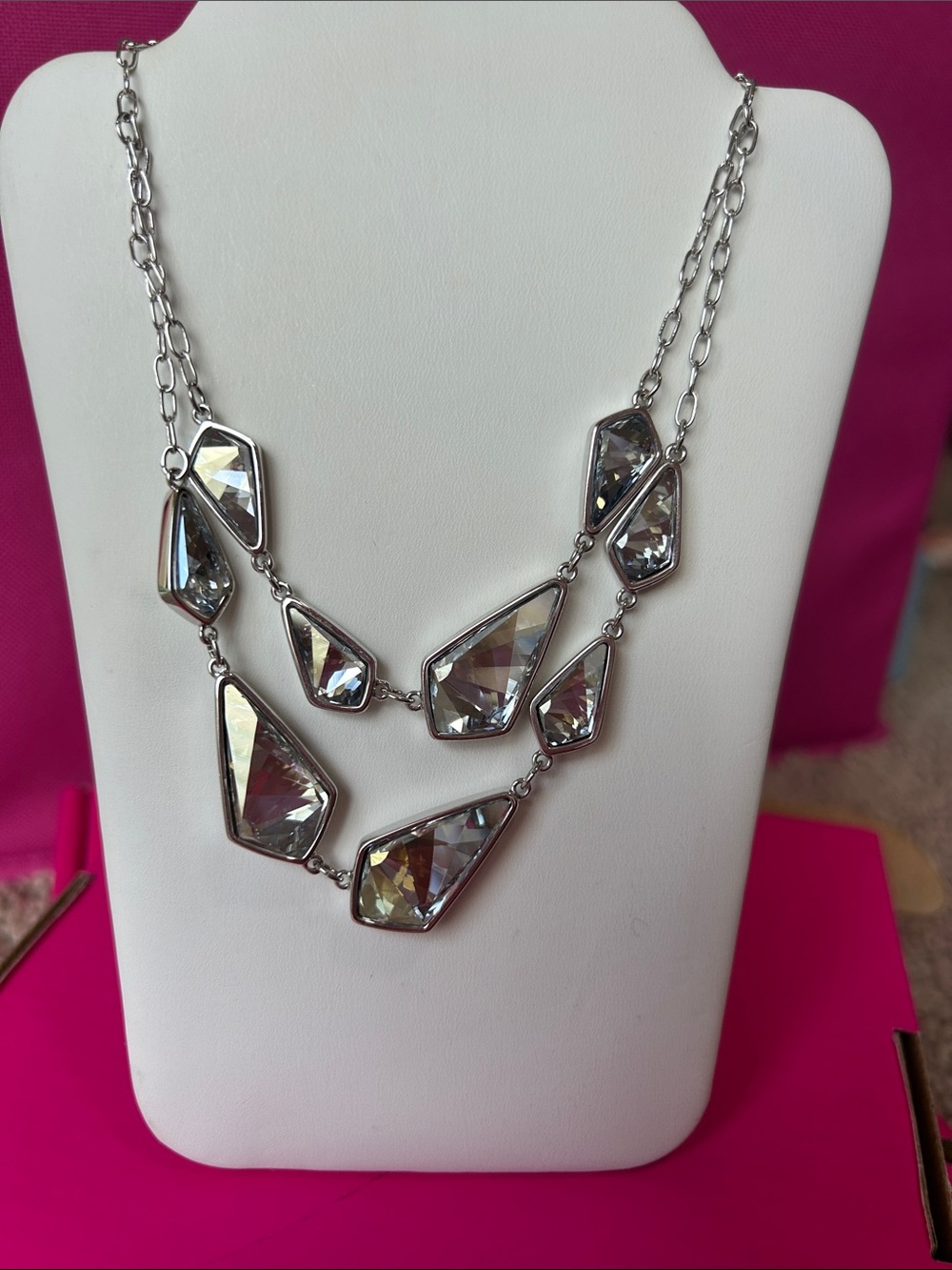 Touchstone Crystal by Swarovski falling ice necklace